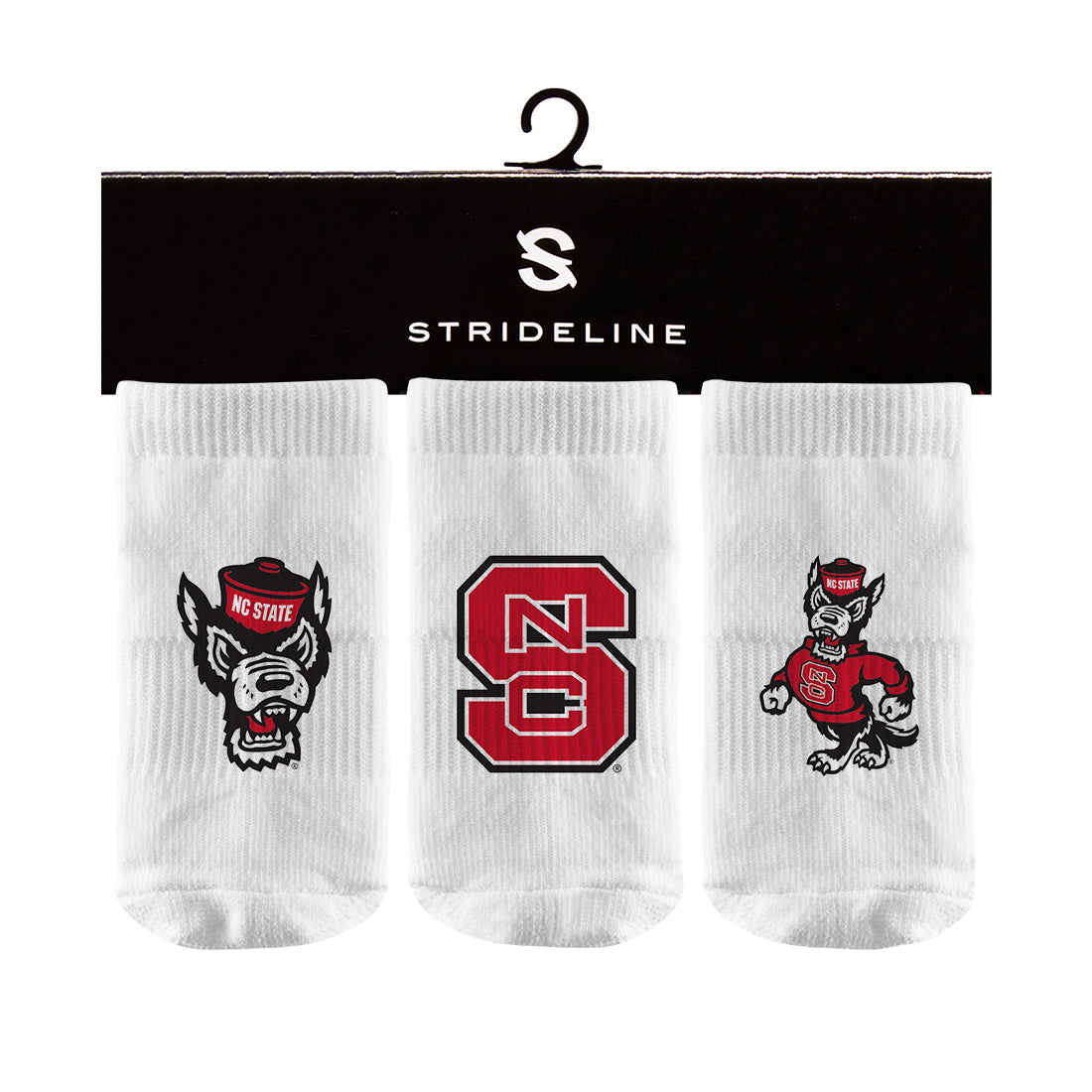 NC State Wolfpack Women's White Wolfhead Tube Socks – Red and White Shop