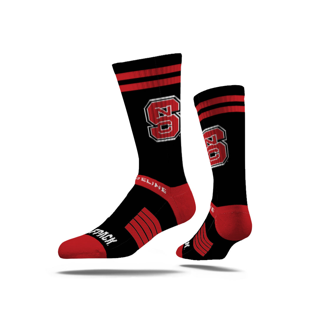 Red and black hot sale basketball socks