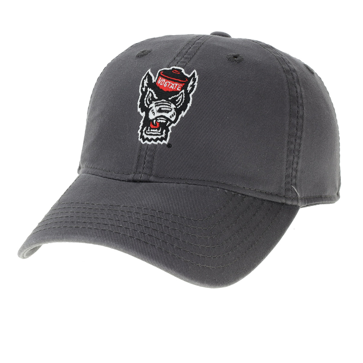 NC State Wolfpack Legacy White Wolfhead Adjustable Hat – Red and White Shop