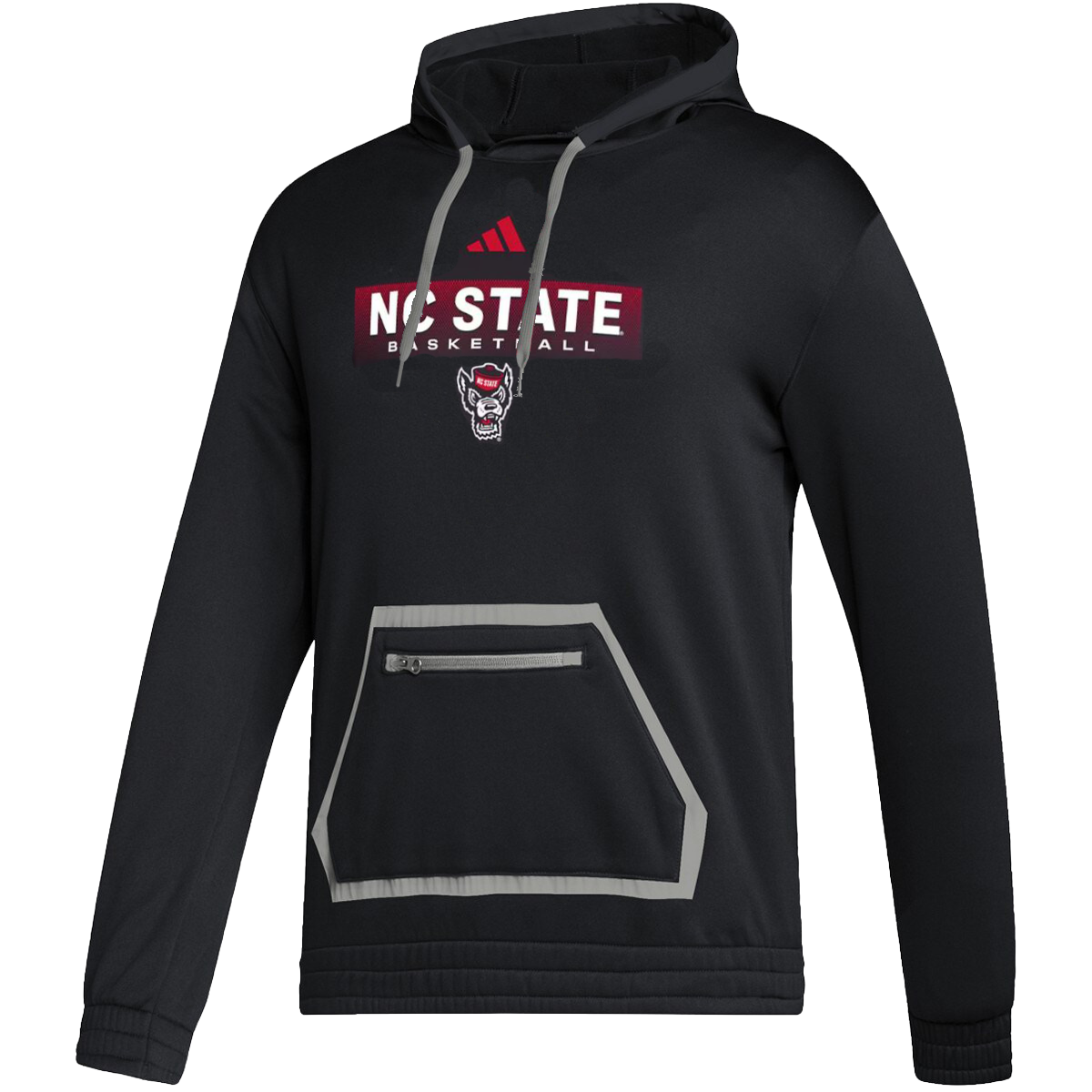 NC State Wolfpack adidas Black 2024 Basketball Pre Game Hooded Sweatsh Red and White Shop