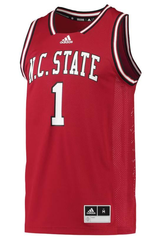 NC State Wolfpack Adidas Red #21 Swingman Basketball Jersey XLarge