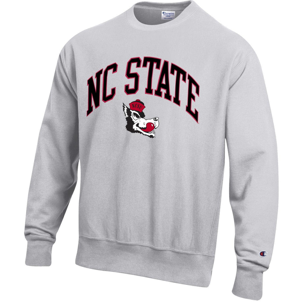NC State Wolfpack Oxford Grey Slobbering Wolf Banded Bottom