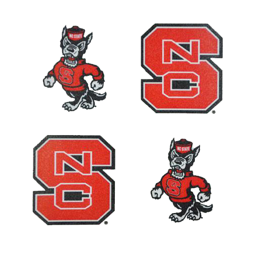 NC State Wolfpack Peel & Stick Skin Tattoo's