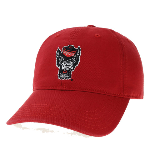 NC State Wolfpack Legacy Red Wolfhead Adjustable Hat