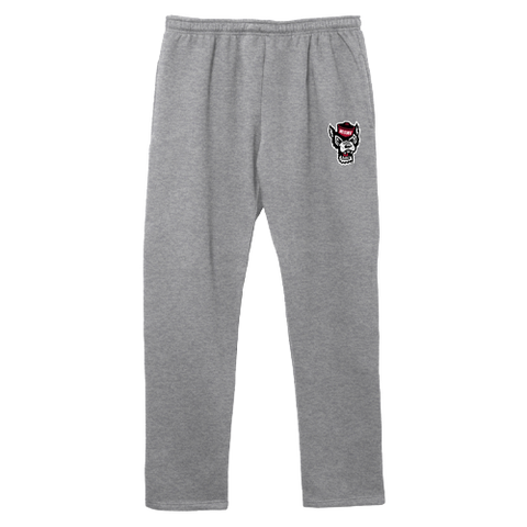 NC State Wolfpack Heather Grey Wolfhead Benchmark Sweatpants