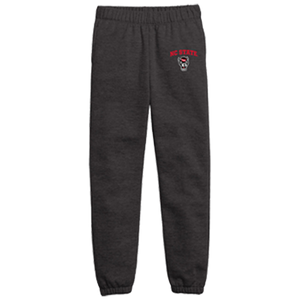 NC State Wolfpack Youth Black Wolfhead Sweatpants