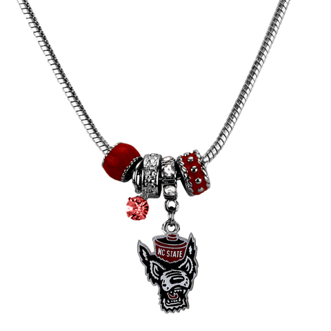 NC State Wolfpack 18" MVP Wolfhead Necklace