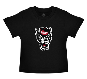 NC State Wolfpack Infant Black Wolfhead T-shirt