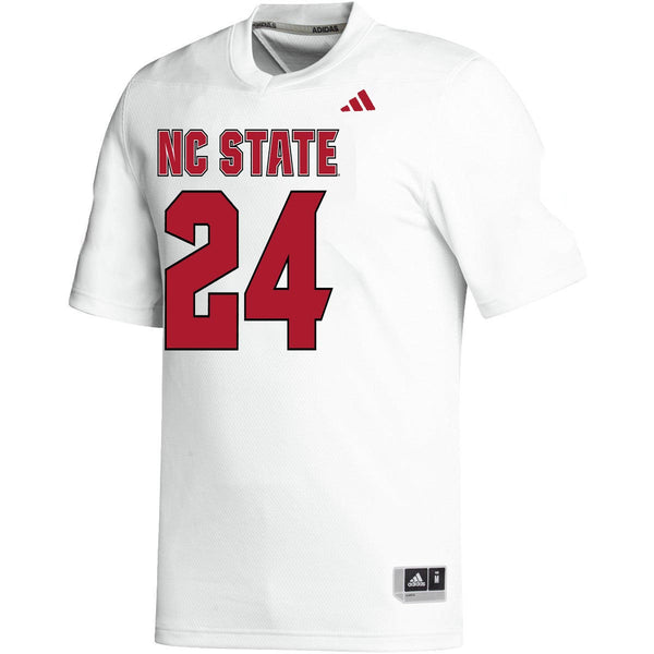 NC State Wolfpack adidas White #24 Replica Football Jersey