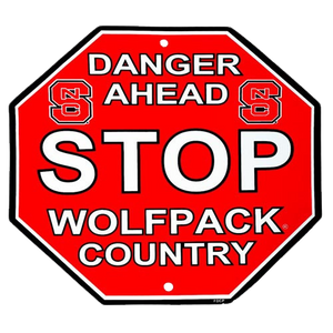 NC State Wolfpack Wolfpack Country Stop Sign