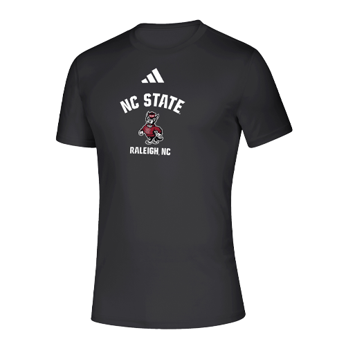 NC State Wolfpack Adidas Black Strutting Wolf Creator T-Shirt