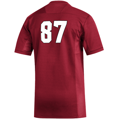 NC State Wolfpack Adidas #87 Red Football Jersey