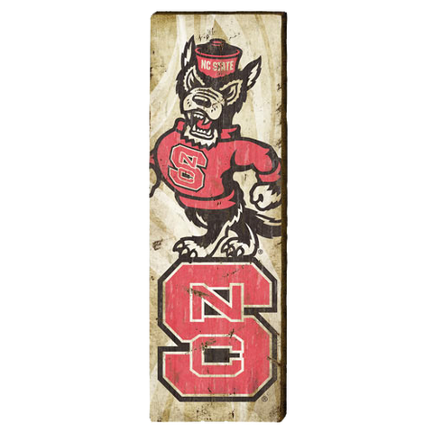 NC State Wolfpack Large Logos Mill Wood Art