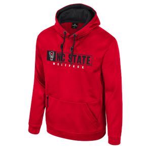 NC State Wolfpack Red Performance Hooded Sweatshirt