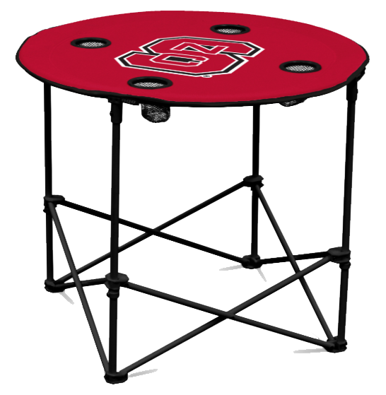 NC State Wolfpack Round Folding Table