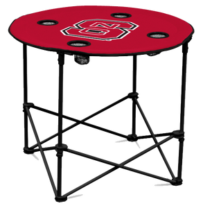 NC State Wolfpack Round Folding Table