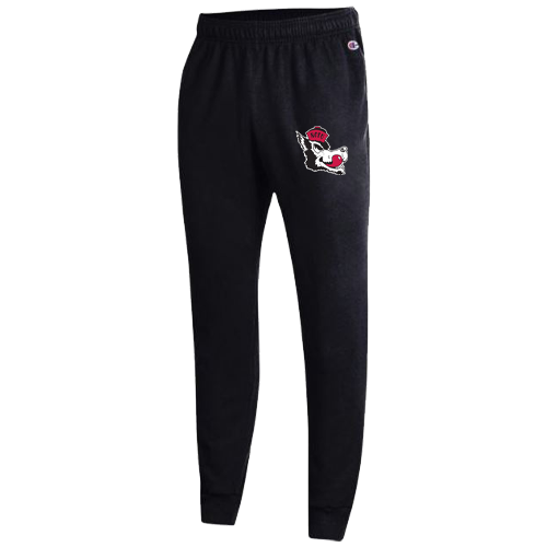 NC State Wolfpack Champion Men's Heathered Black Triumph Fleece Jogger Pants