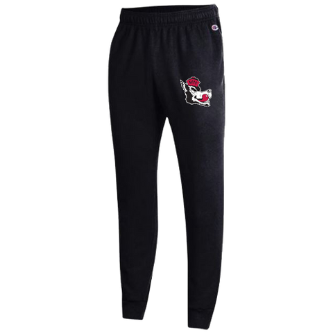 NC State Wolfpack Champion Men's Heathered Black Triumph Fleece Jogger Pants