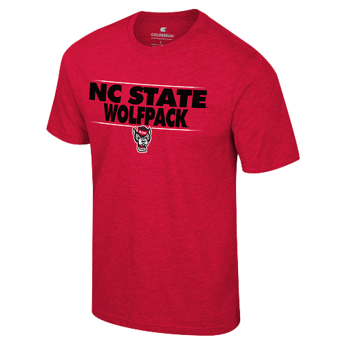 NC State Wolfpack Red Blocked Sustainable T-Shirt