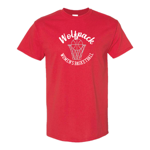 NC State Wolfpack Red Script Women's Basketball T-Shirt