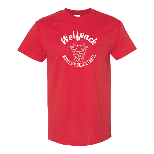 NC State Wolfpack Youth Red Script Women's Basketball T-Shirt