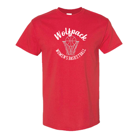 NC State Wolfpack Youth Red Script Women's Basketball T-Shirt