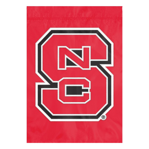 NC State Wolfpack 18" x 12.5" Premium Block S Garden Flag