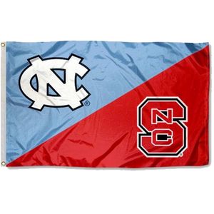 NC State Wolfpack UNC House Divided 3'X5' Flag