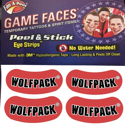 NC State Wolfpack Red Wolfpack Eye Strips