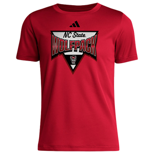 NC State Wolfpack Adidas Red Pregame Youth T-shirt