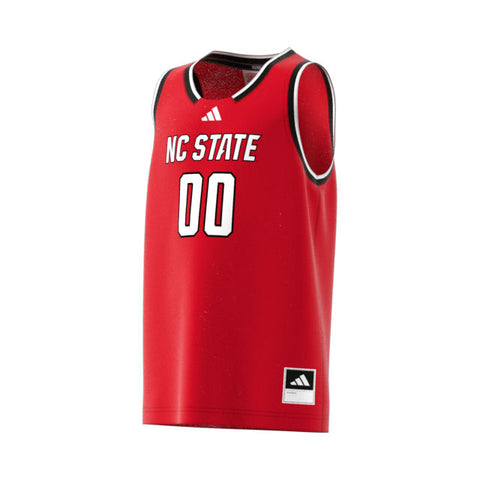 NC State Wolfpack adidas Youth #00 Red Swingman Basketball Jersey