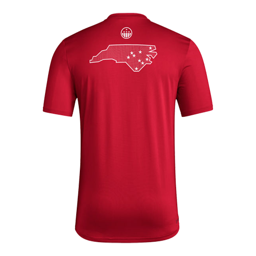 NC State Wolfpack adidas Red Honor and Support Pregame Creator T-Shirt