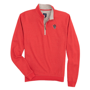 NC State Wolfpack Johnnie-O Youth Red Wolfhead Sully 1/4 Zip Pullover