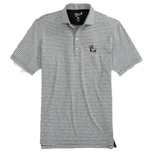 NC State Wolfpack Johnnie-O Black Clipper Slobbering Wolf Polo