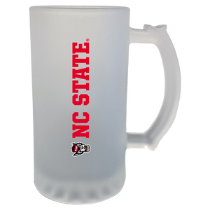 NC State Wolfpack 16oz Frosted Glass Beer Mug