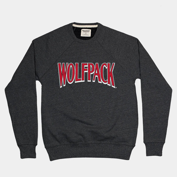 NC State Wolfpack Dark Grey Homefield Crewneck Sweatshirt