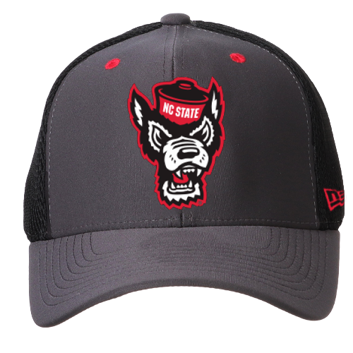 NC State Wolfpack New Era Neo 39Thirty Dark Graphite and Black Hat