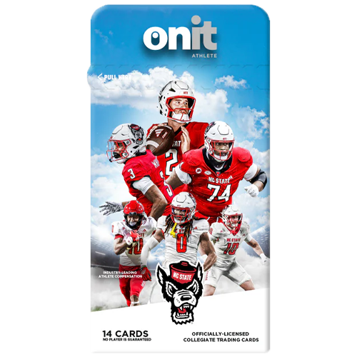 NC State Wolfpack OnIt Athlete 2024 Football Single Pack Trading Cards