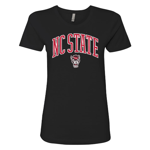 NC State Wolfpack Women's Black New Zealand Crew Jersey T-Shirt