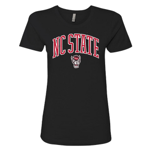 NC State Wolfpack Women's Black New Zealand Crew Jersey T-Shirt