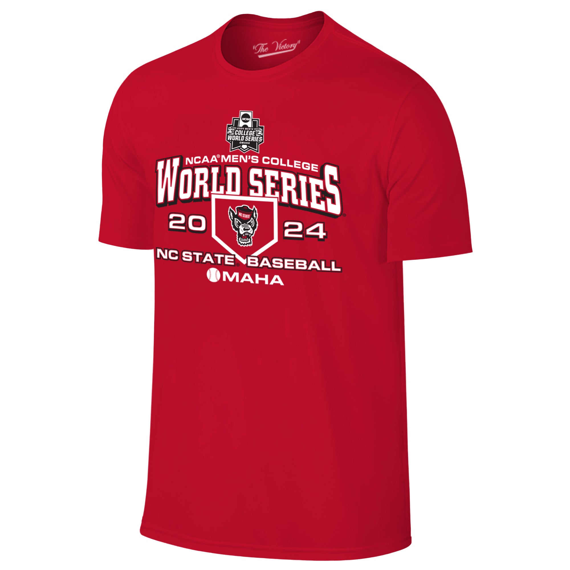 NC State Wolfpack Retro Brands Red 2024 College World Series T Shirt Small