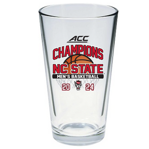 NC State Wolfpack ACC Basketball Champions Years 16 oz Pint Glass