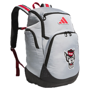 NC State Wolfpack Adidas Grey "COLLEGIATE 5 STAR TEAM 2" 2024 BACKPACK