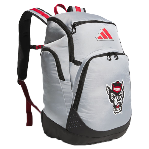 NC State Wolfpack Adidas Grey "COLLEGIATE 5 STAR TEAM 2" 2024 BACKPACK