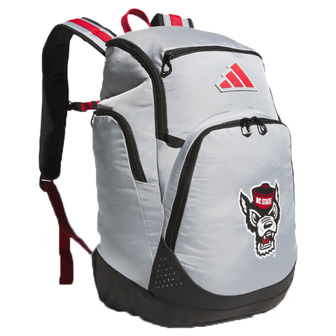 NC State Wolfpack Adidas Grey "COLLEGIATE 5 STAR TEAM 2" 2024 BACKPACK