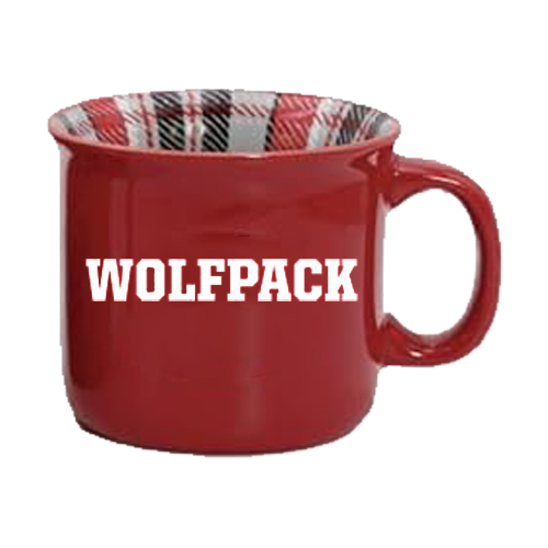 NC State Wolfpack 23oz Red Big Camper Logos Relief Mug