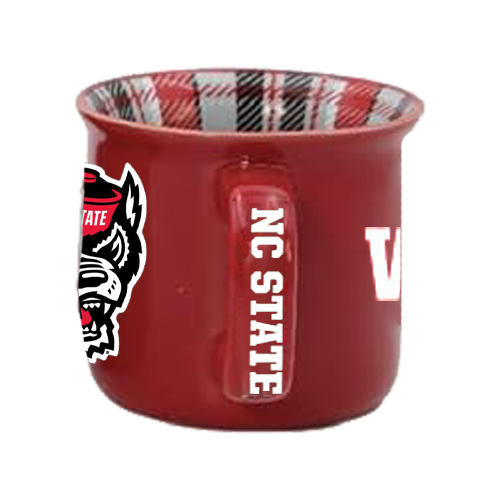 NC State Wolfpack 23oz Red Big Camper Logos Relief Mug