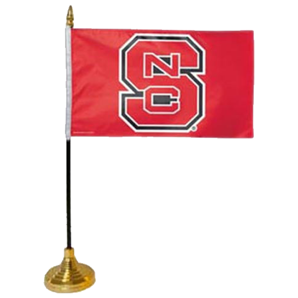 North Carolins State Wolfpack 4" x 6" Desk Flag