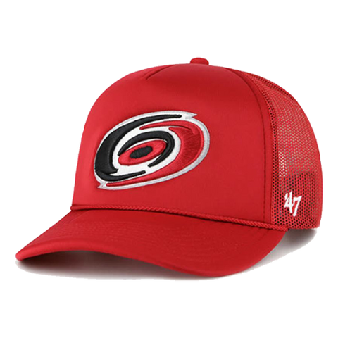 Carolina Hurricanes Red Foam Bill Mesh 47' Trucker Hat