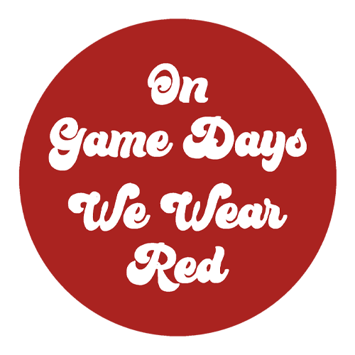 NC State Wolfpack On Gamedays We Wear Red Button